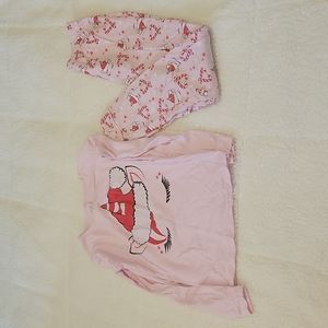 Children's Place pink size 10 unicorn Christmas pajamas